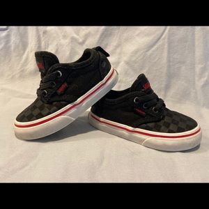 Toddler black Vans size 5
